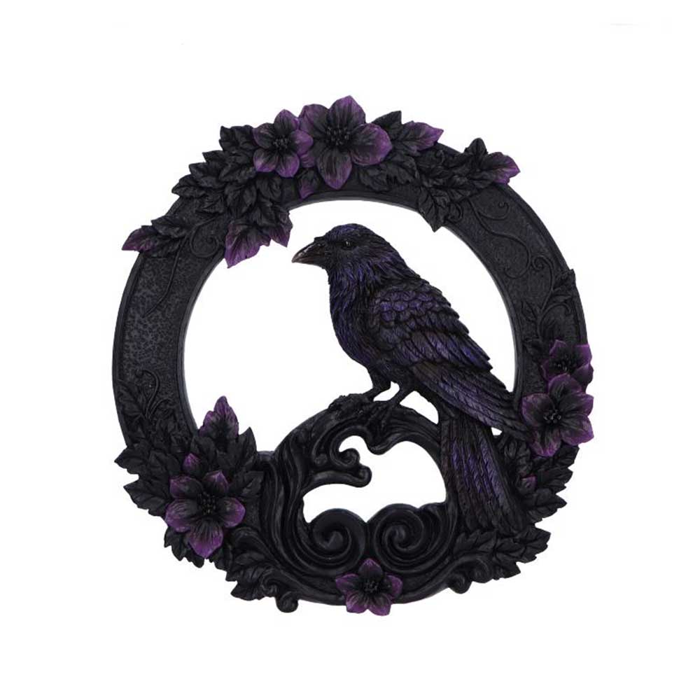 Watcher of the Veil Raven Wall Hanger - Shop Wall Hanging Sculptures At Gift Moments - 2