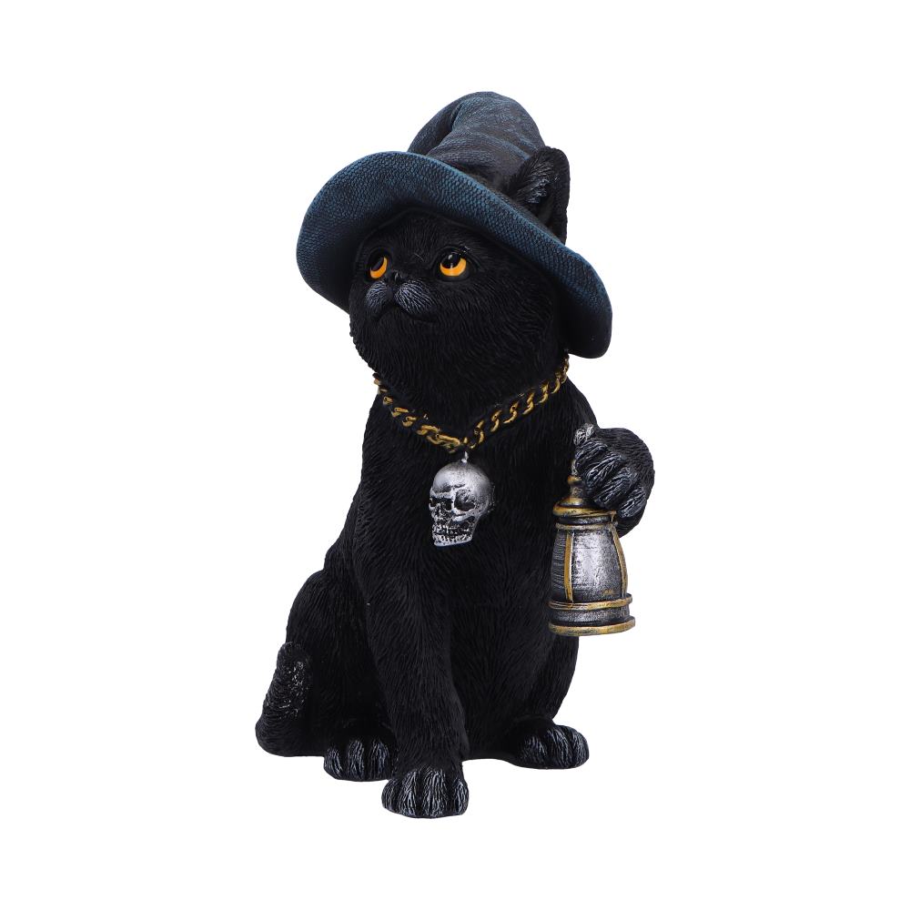 Witch Cat Lantern Figurine - Shop Figurines Medium (15-29cm) At Gift Moments - 3