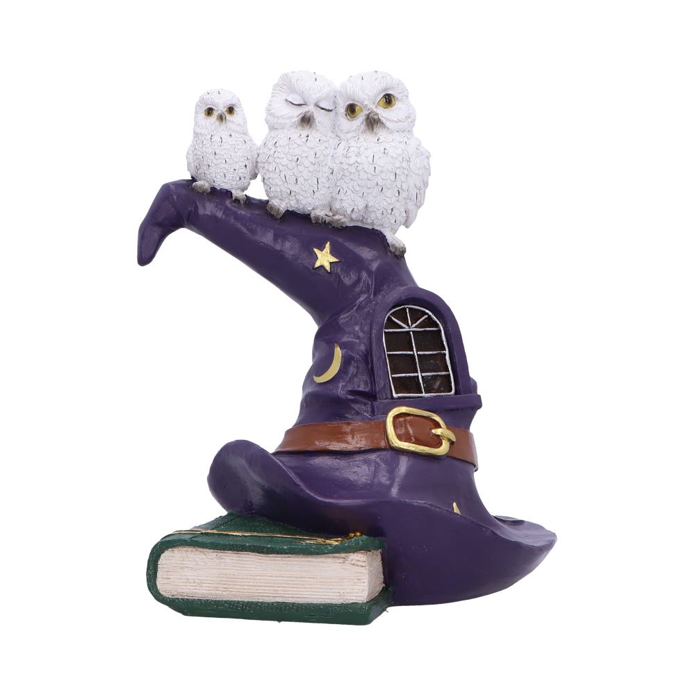 Owl Witch LED Hat Sculpture 18.3cm - Shop Figurines Medium (15-29cm) At Gift Moments - 2