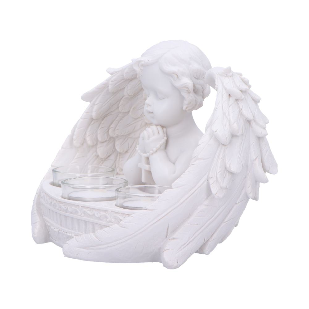 Prayers to Heaven Cherub Tea Light Holder 14.5cm