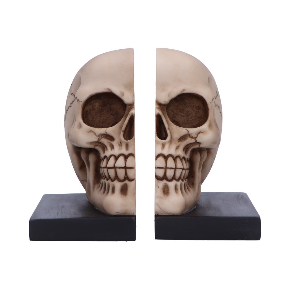 Final Chapter Skull Bookends 13.5cm
