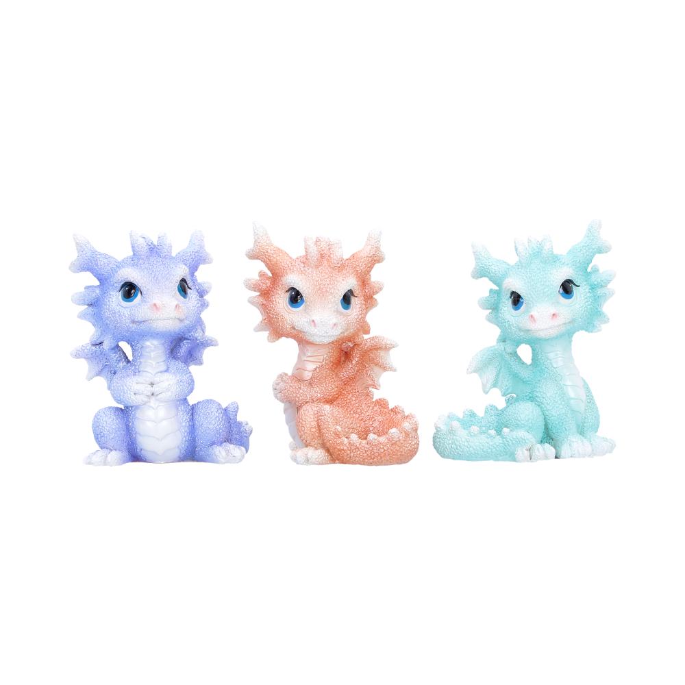 Coralscale Hatchling Dragon Figurines Set of 3 9cm - Shop Figurines Small (Under 15cm) At Gift Moments - 2