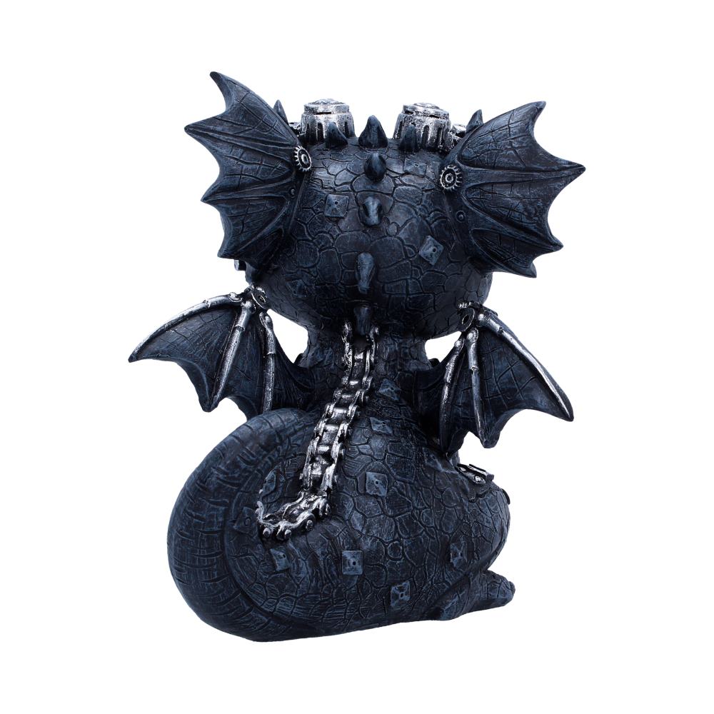 Coglet Black Steampunk Dragon 17.7cm - Shop Figurines Medium (15-29cm) At Gift Moments - 4
