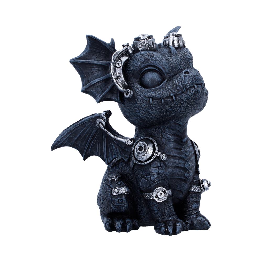 Coglet Black Steampunk Dragon 17.7cm - Shop Figurines Medium (15-29cm) At Gift Moments - 5