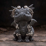 Coglet Black Steampunk Dragon 17.7cm - Shop Figurines Medium (15-29cm) At Gift Moments - 1