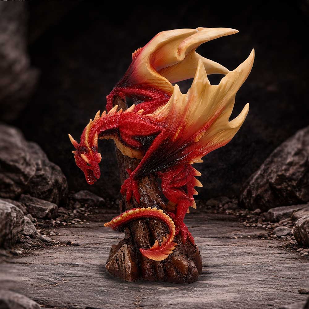 Vermilion Inferno Dragon Figurine 22.5cm - Shop Figurines Medium (15-29cm) At Gift Moments - 1