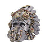 Steampunk Feather Skull 15.7cm - Shop Figurines Medium (15-29cm) At Gift Moments - 3