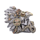 Steampunk Feather Skull 15.7cm - Shop Figurines Medium (15-29cm) At Gift Moments - 5