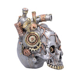 Cardiac Cranium Steampunk Silver Skull 17.5cm - Shop Figurines Medium (15-29cm) At Gift Moments - 5