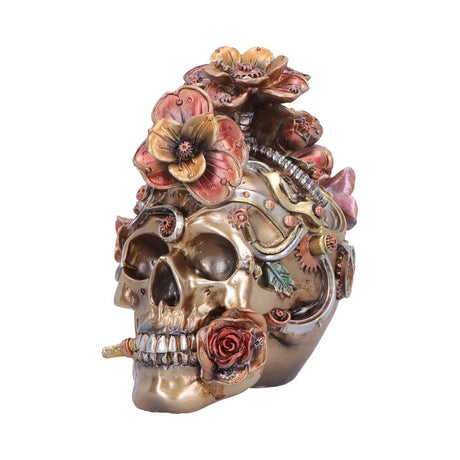 Clockwork Bloom Steampunk Skull 16cm - Shop Figurines Medium (15-29cm) At Gift Moments - 3