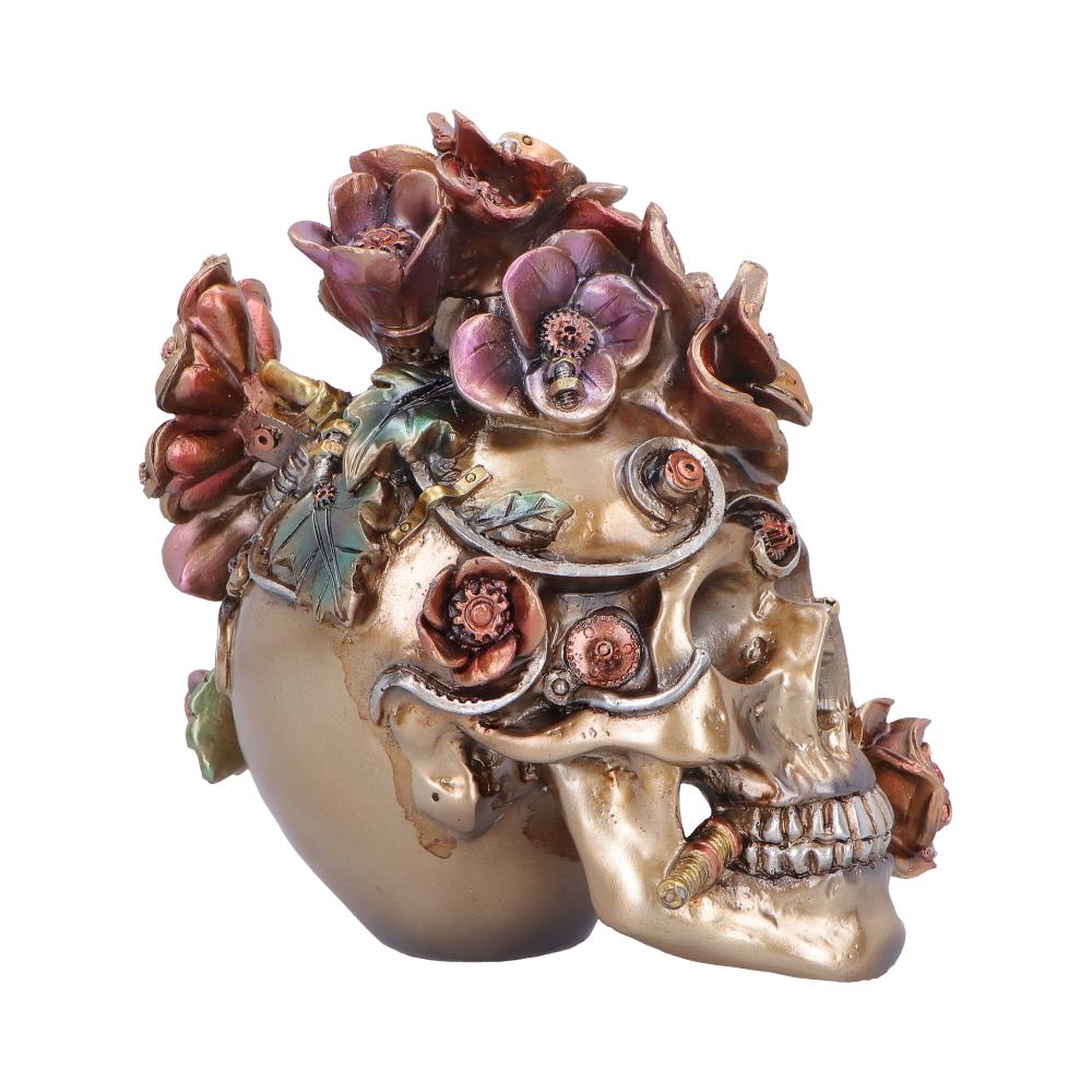 Clockwork Bloom Steampunk Skull 16cm - Shop Figurines Medium (15-29cm) At Gift Moments - 5