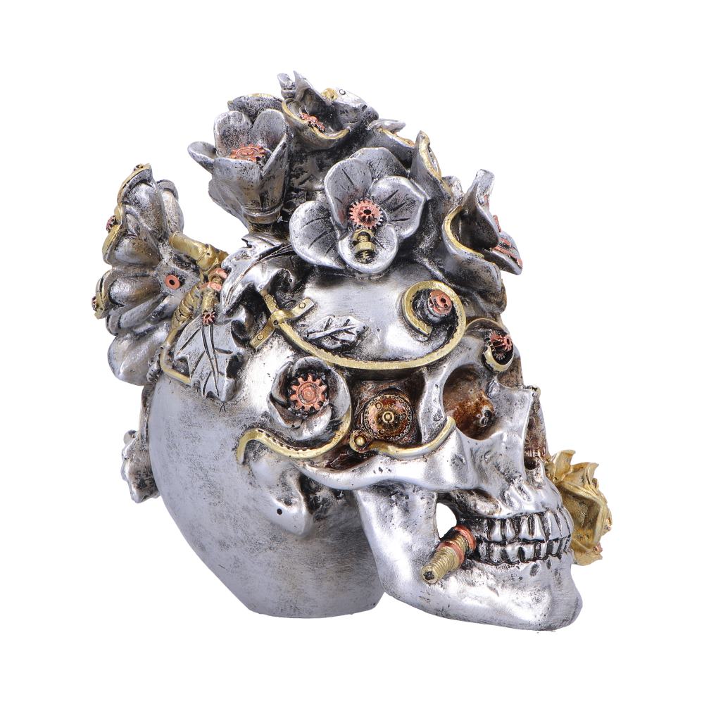 Clockwork Bloom Steampunk Skull 16cm - Shop Figurines Medium (15-29cm) At Gift Moments - 5