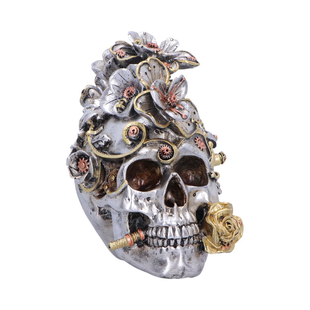 Clockwork Bloom Steampunk Skull 16cm - Shop Figurines Medium (15-29cm) At Gift Moments - 2