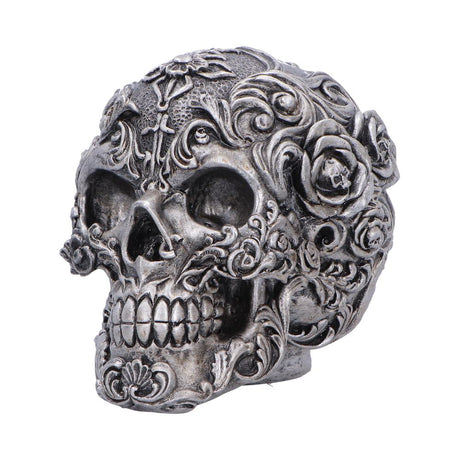 Gilded Memento Gothic Skull Figurine 12.2cm - Shop Figurines Medium (15-29cm) At Gift Moments - 3