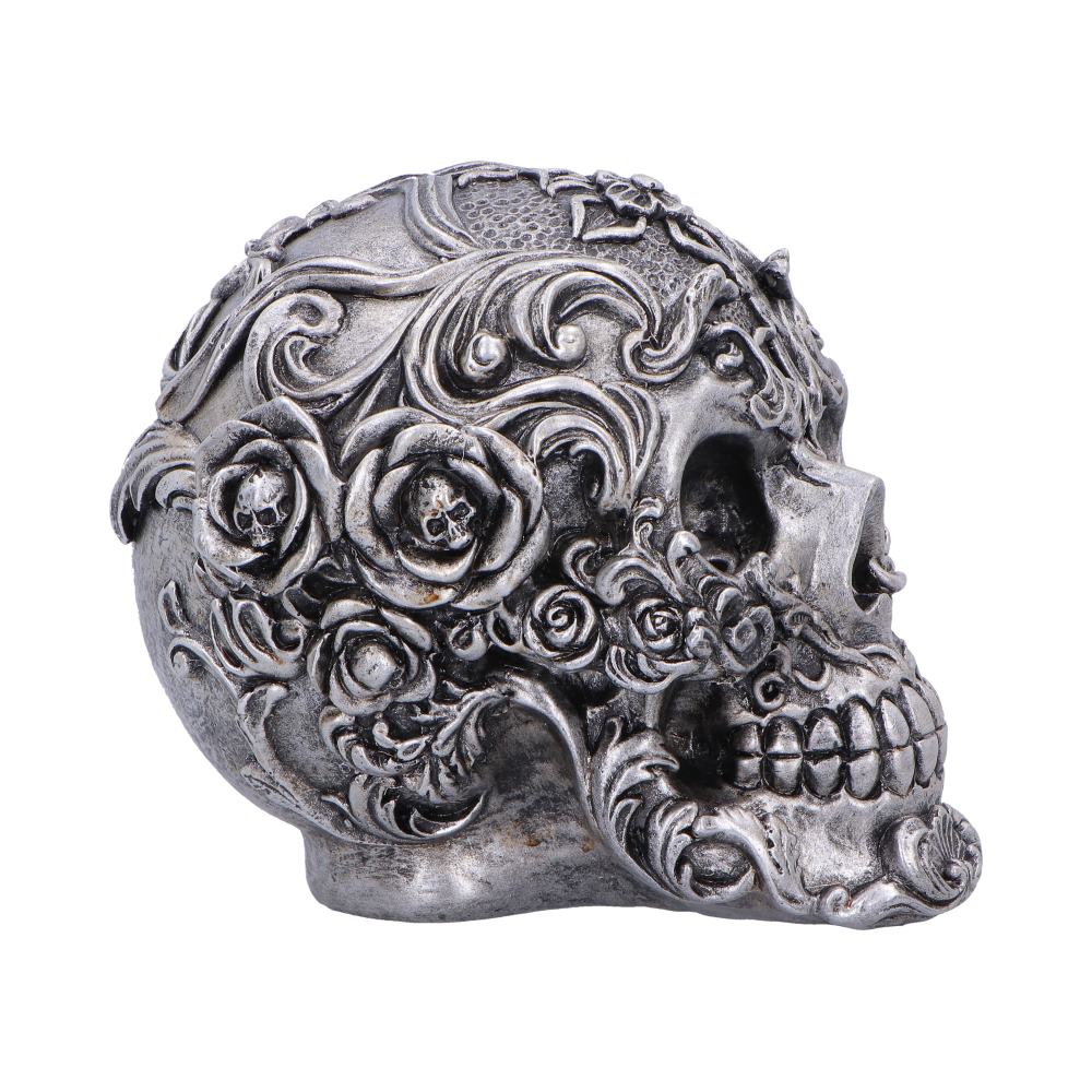 Gilded Memento Gothic Skull Figurine 12.2cm - Shop Figurines Medium (15-29cm) At Gift Moments - 5