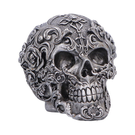 Gilded Memento Gothic Skull Figurine 12.2cm - Shop Figurines Medium (15-29cm) At Gift Moments - 2