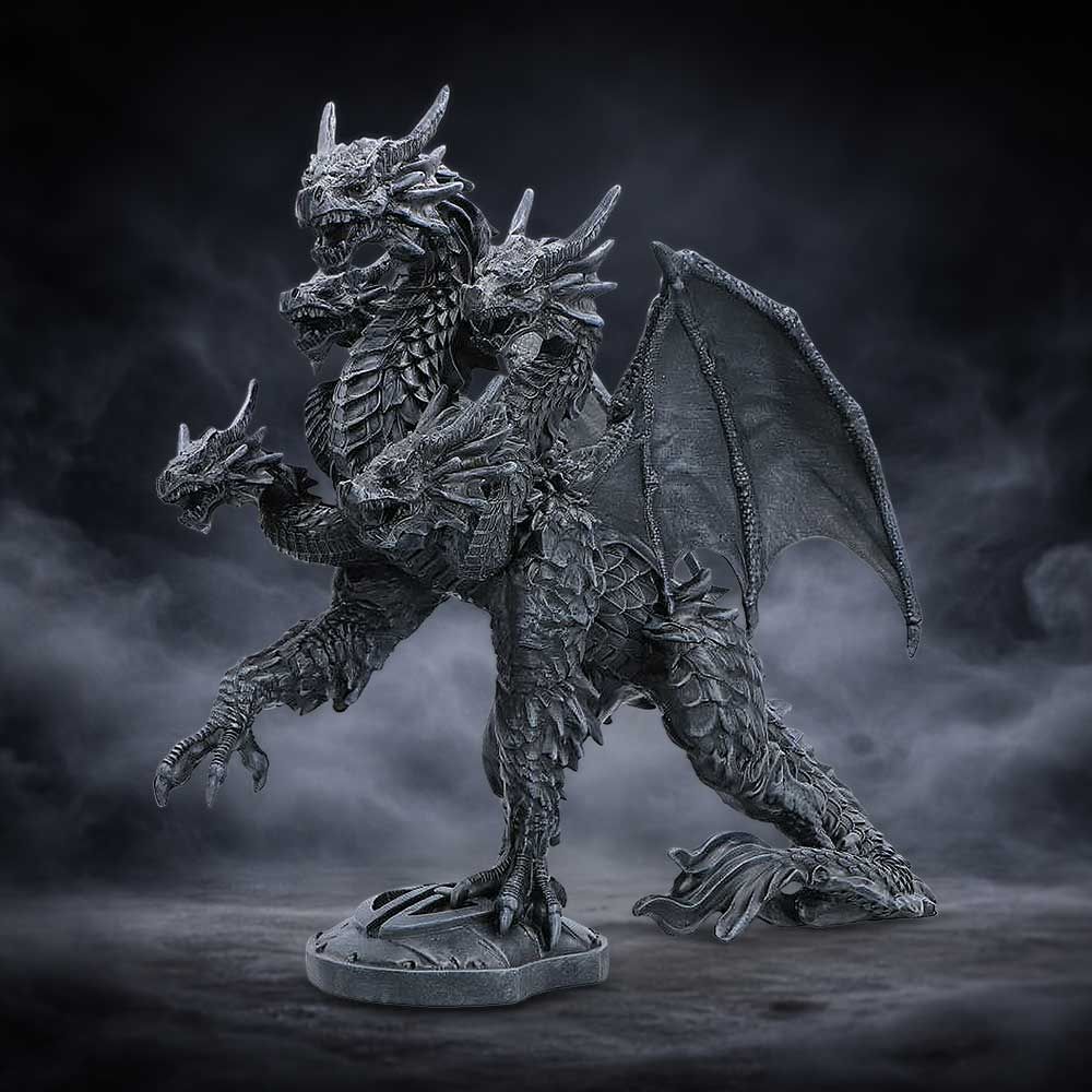 Shadow Hydra Multi Headed Dragon Figurine 30cm - Shop Figurines Large (30-50cm) At Gift Moments - 1