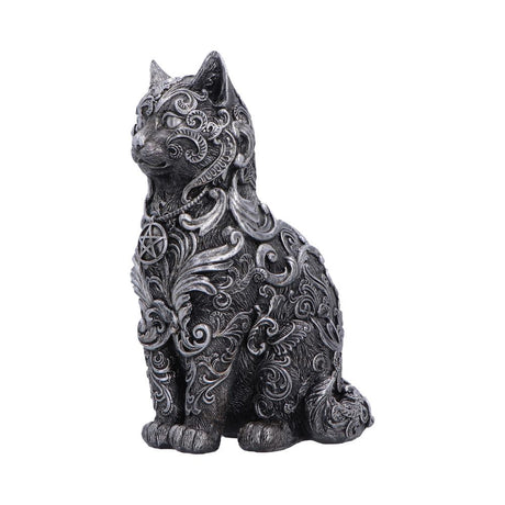 Hexbound Familiar Silver Cat Figurine 23cm - Shop Figurines Medium (15-29cm) At Gift Moments - 3