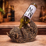 Gold Highland Cow Wine Holder 17.8cm - Shop Guzzlers & Wine Bottle Holders At Gift Moments - 1