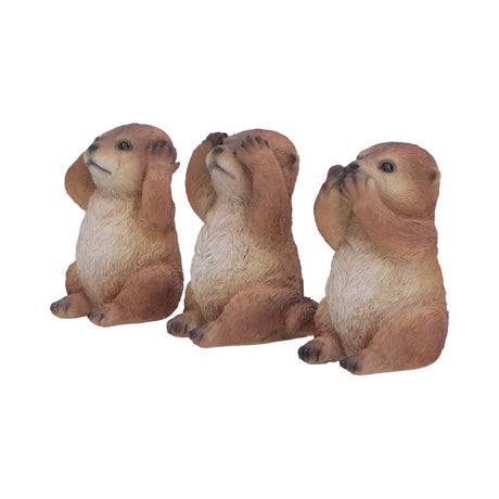Set of Three Wise Otter figurines 8cm - Shop Figurines Small (Under 15cm) At Gift Moments - 3