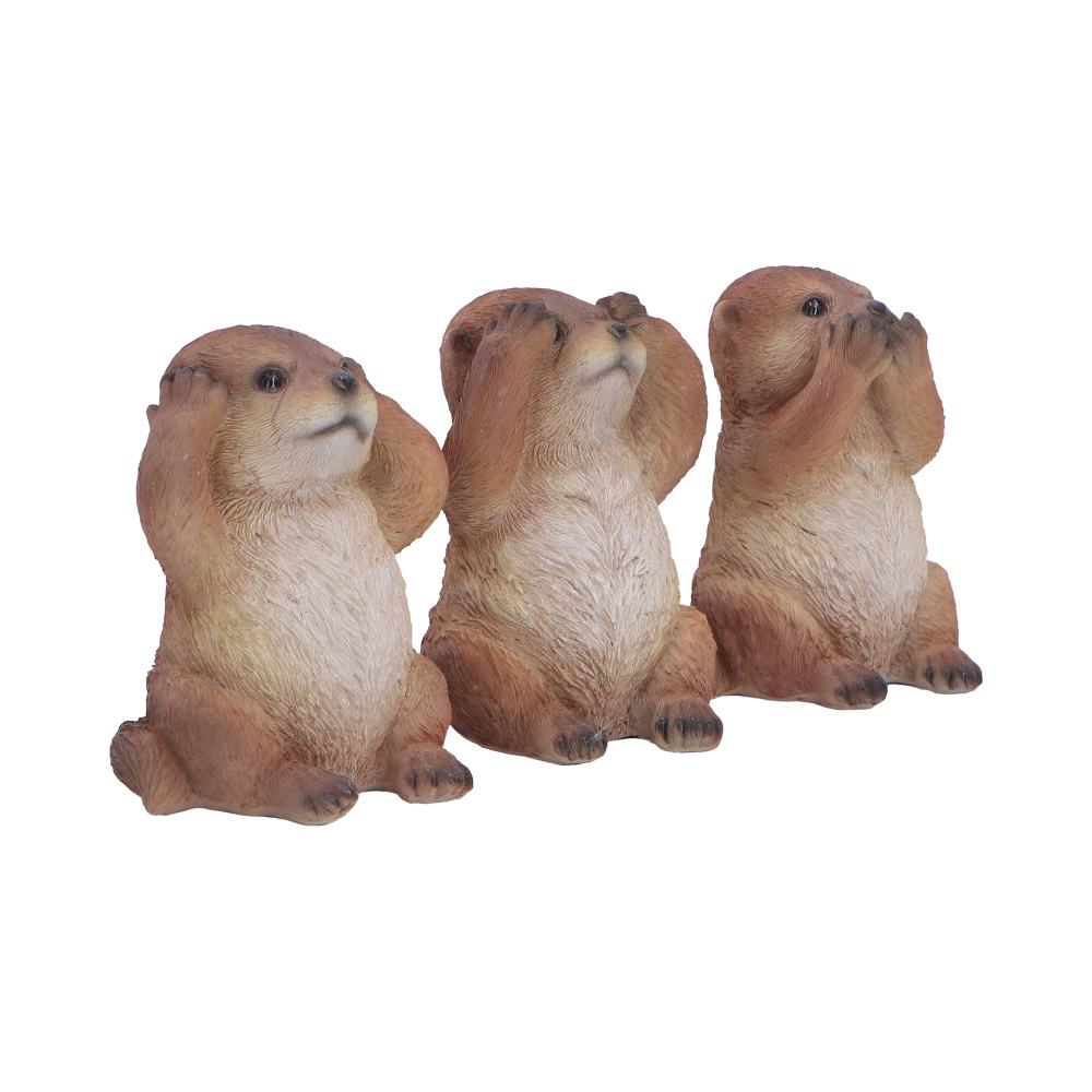 Set of Three Wise Otter figurines 8cm - Shop Figurines Small (Under 15cm) At Gift Moments - 5