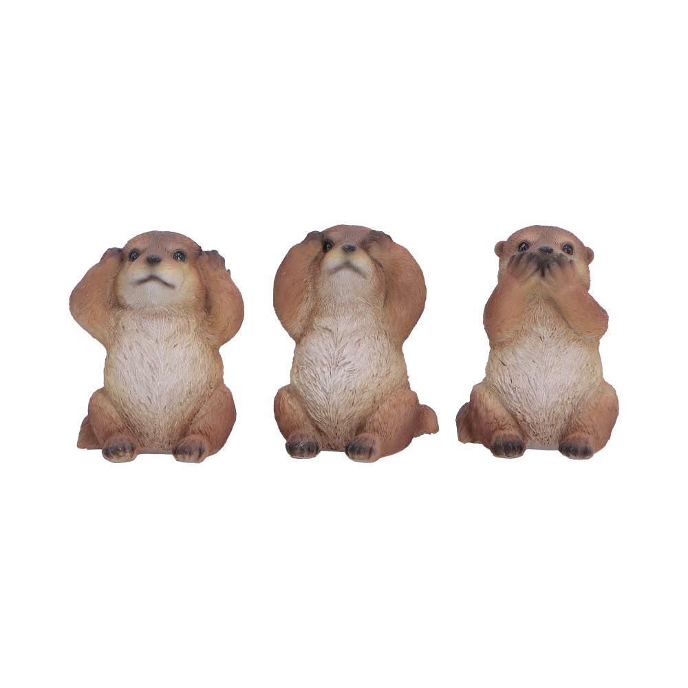 Set of Three Wise Otter figurines 8cm - Shop Figurines Small (Under 15cm) At Gift Moments - 2