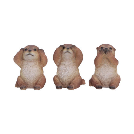 Set of Three Wise Otter figurines 8cm - Shop Figurines Small (Under 15cm) At Gift Moments - 2