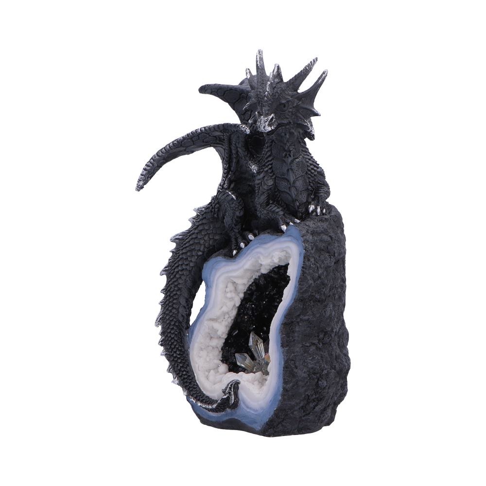 Black Dragon on Geode Figurine 20.8cm - Shop Figurines Medium (15-29cm) At Gift Moments - 3