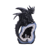 Black Dragon on Geode Figurine 20.8cm - Shop Figurines Medium (15-29cm) At Gift Moments - 2