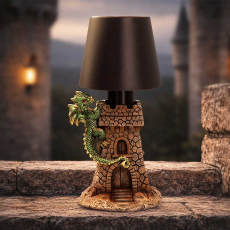Green Dragon Castle Lamp 24.4cm - Shop Lamps At Gift Moments - 1