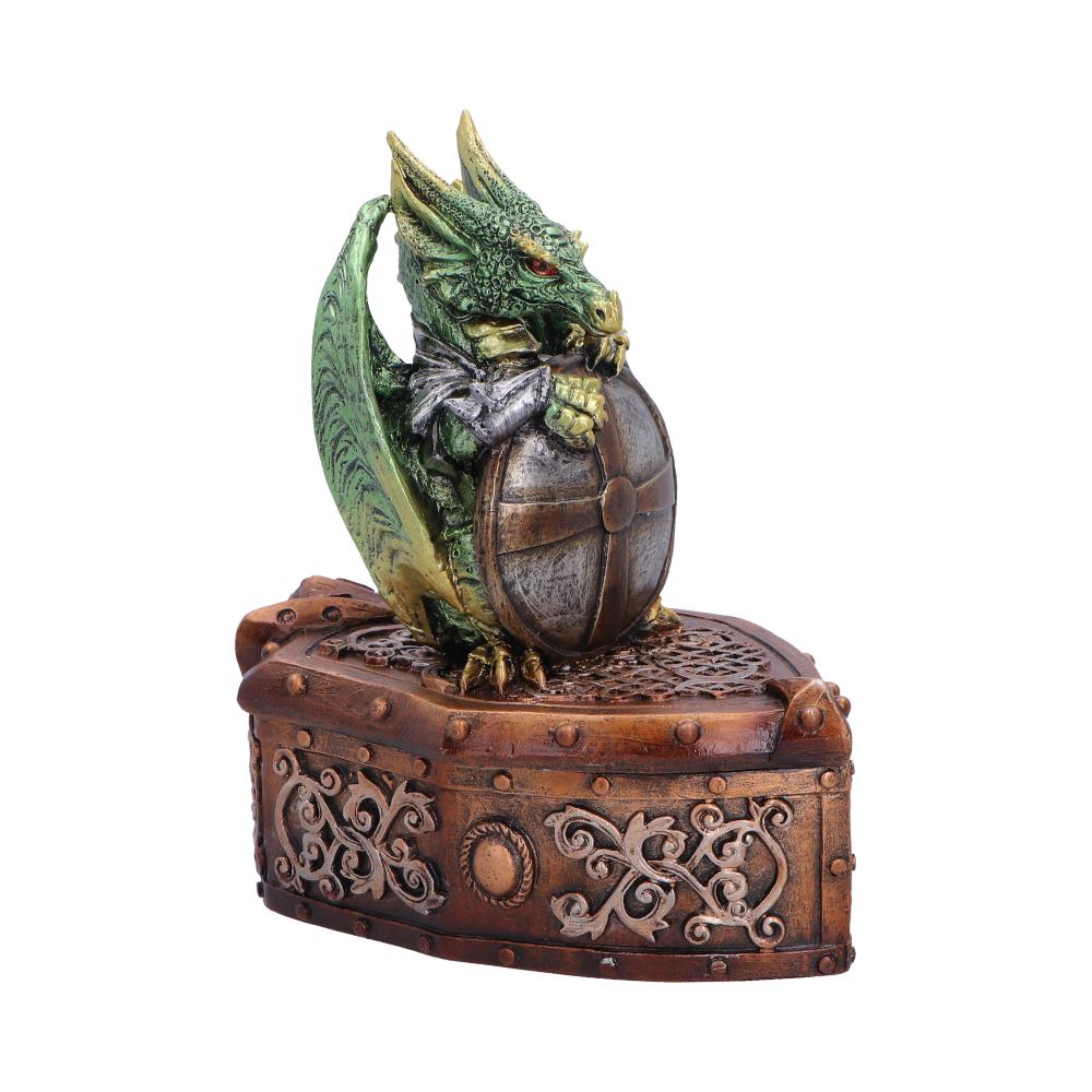 Green Dragon Shield on Shield Box 13.4cm - Shop Boxes At Gift Moments - 5