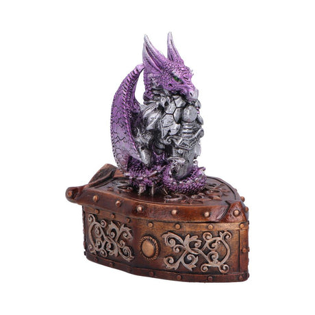 Purple Dragon on Shield Box 13.8cm - Shop Boxes At Gift Moments - 5