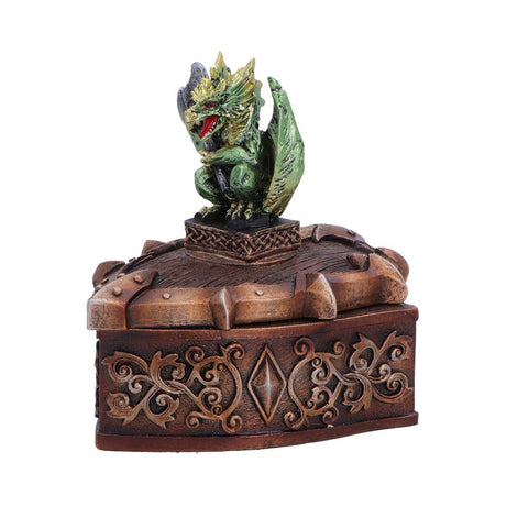 Green Dragon on Shield Box 10.5cm - Shop Boxes At Gift Moments - 3