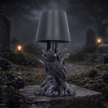 Gothic Raven LED Lamp 25cm - Shop Lamps At Gift Moments - 1