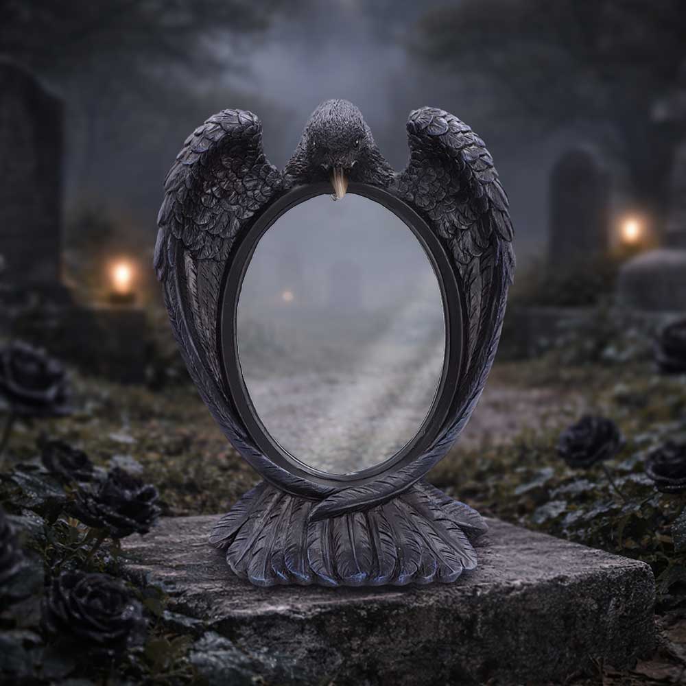 Raven Standing/Wall Hanging Mirror 30.2cm - Shop Mirrors At Gift Moments - 1
