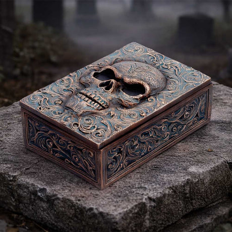 Skull Treasured Remains Box 5.6cm - Shop Boxes At Gift Moments - 1