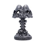 Gothic Skull Lamp Silver 22.6cm - Shop Lamps At Gift Moments - 3