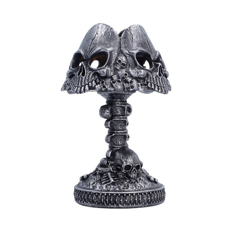 Gothic Skull Lamp Silver 22.6cm - Shop Lamps At Gift Moments - 5