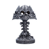 Gothic Skull Lamp Silver 22.6cm - Shop Lamps At Gift Moments - 2