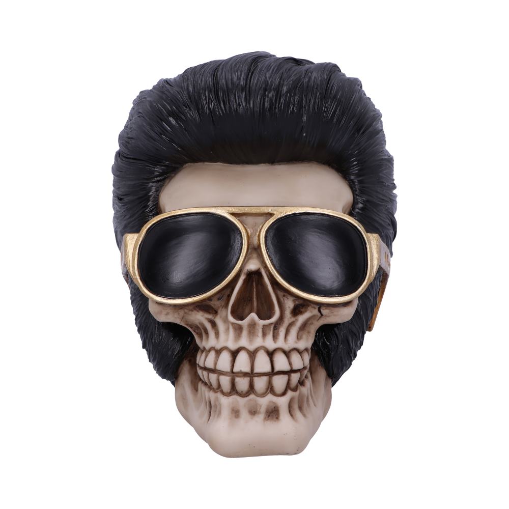 Uh Huh The King Elvis Skull Figurine: 3 - Figures & Collectables By Gift Moments
