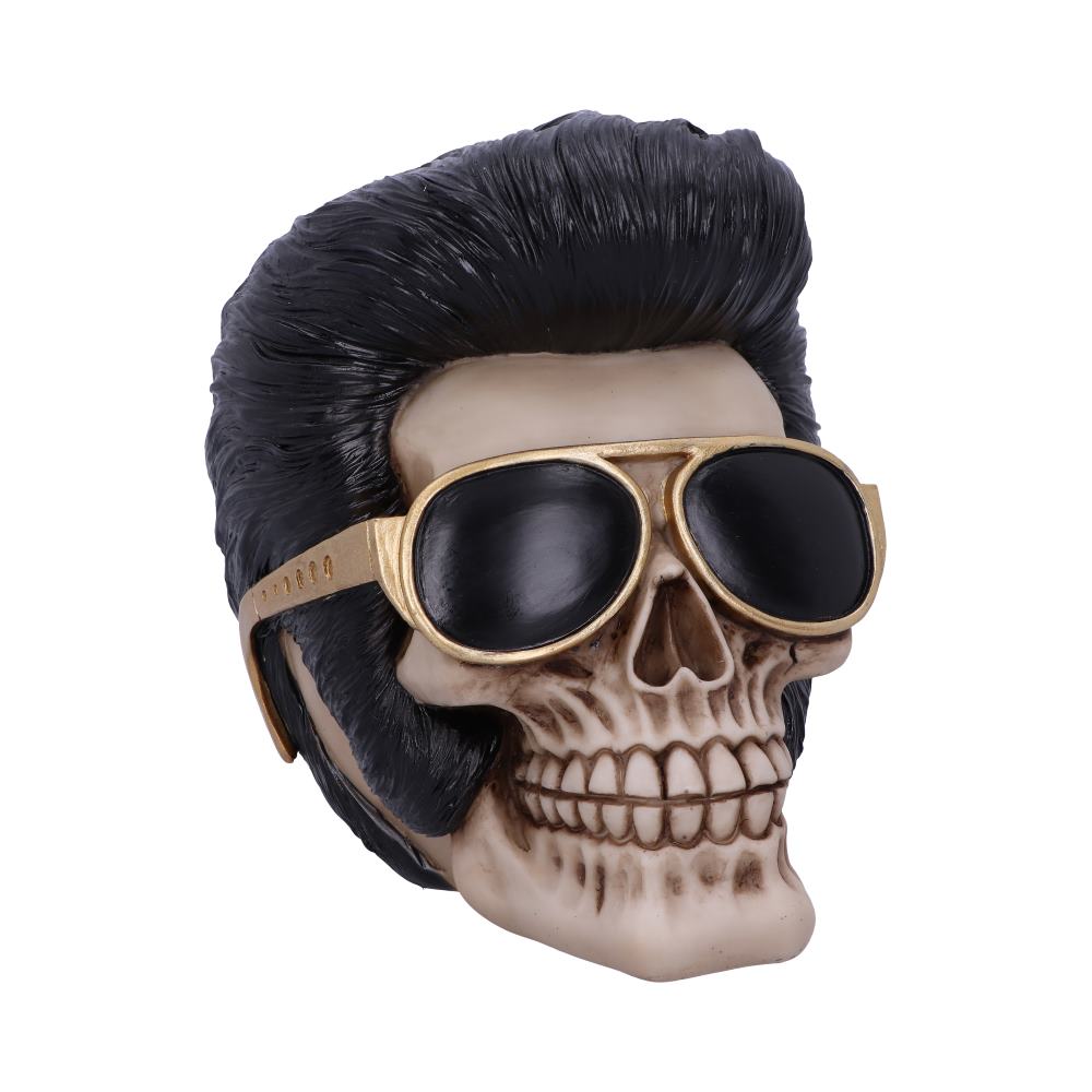 Uh Huh The King Elvis Skull Figurine: 2 - Figures & Collectables By Gift Moments