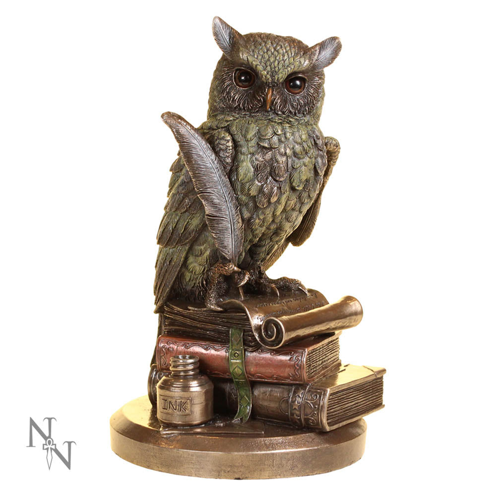 Ulula Bronze Academic Owl Figurine - Shop Figurines Medium (15-29cm) At Gift Moments - 2