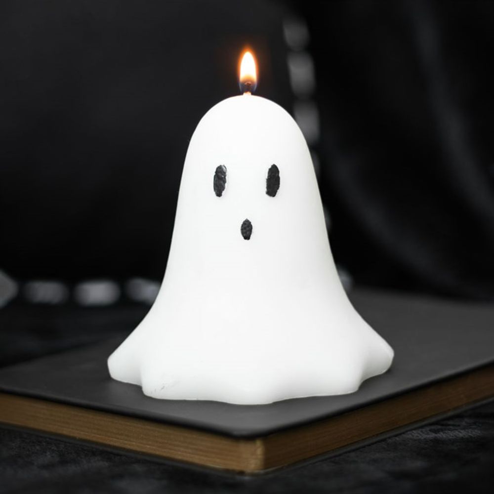 Unscented Ghost Candle 10cm: 1 - Candles By Gift Moments