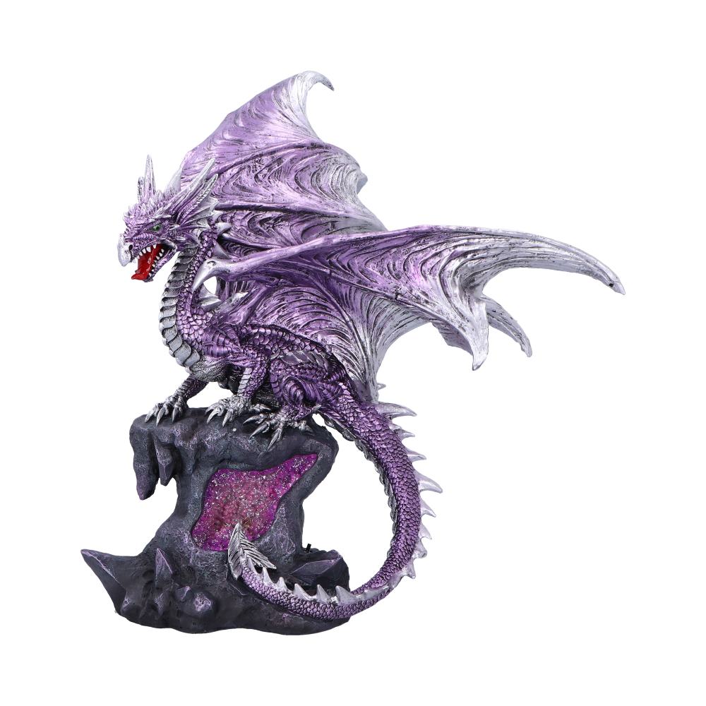 Viorel Large Dragon Figurine with LED Light Up Base: 2 Figurines Large (30 50cm) By NN Designs