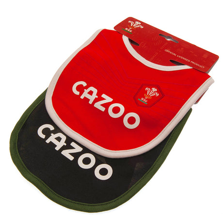 Wales RU 2 Pack Bibs PC: 4 Baby Clothing By Gift Moments
