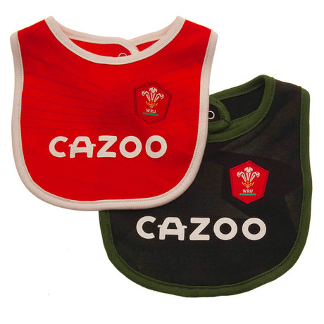 Wales RU 2 Pack Bibs PC: 1 Baby Clothing By Gift Moments