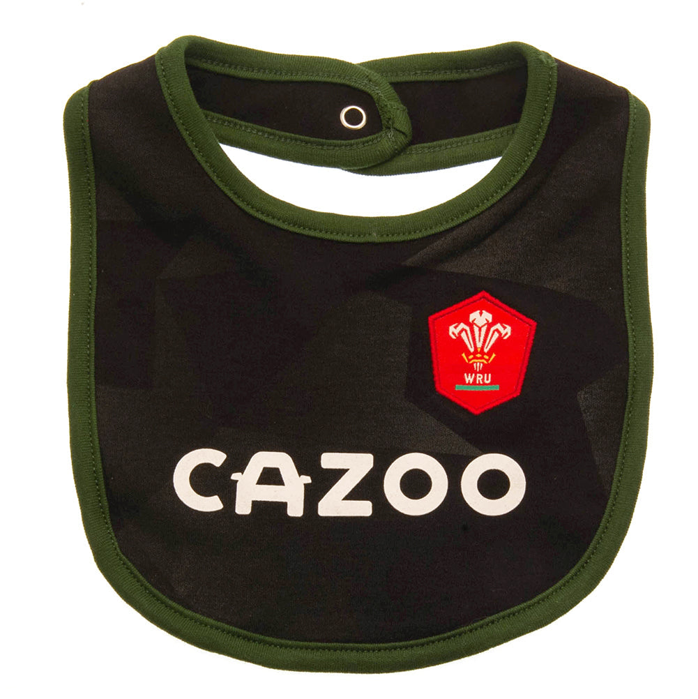 Wales RU 2 Pack Bibs PC: 3 Baby Clothing By Gift Moments