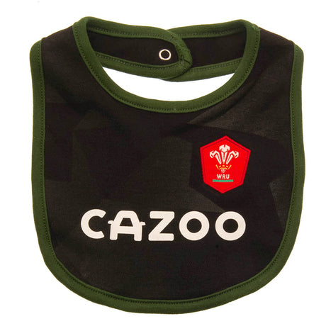 Wales RU 2 Pack Bibs PC: 3 Baby Clothing By Gift Moments