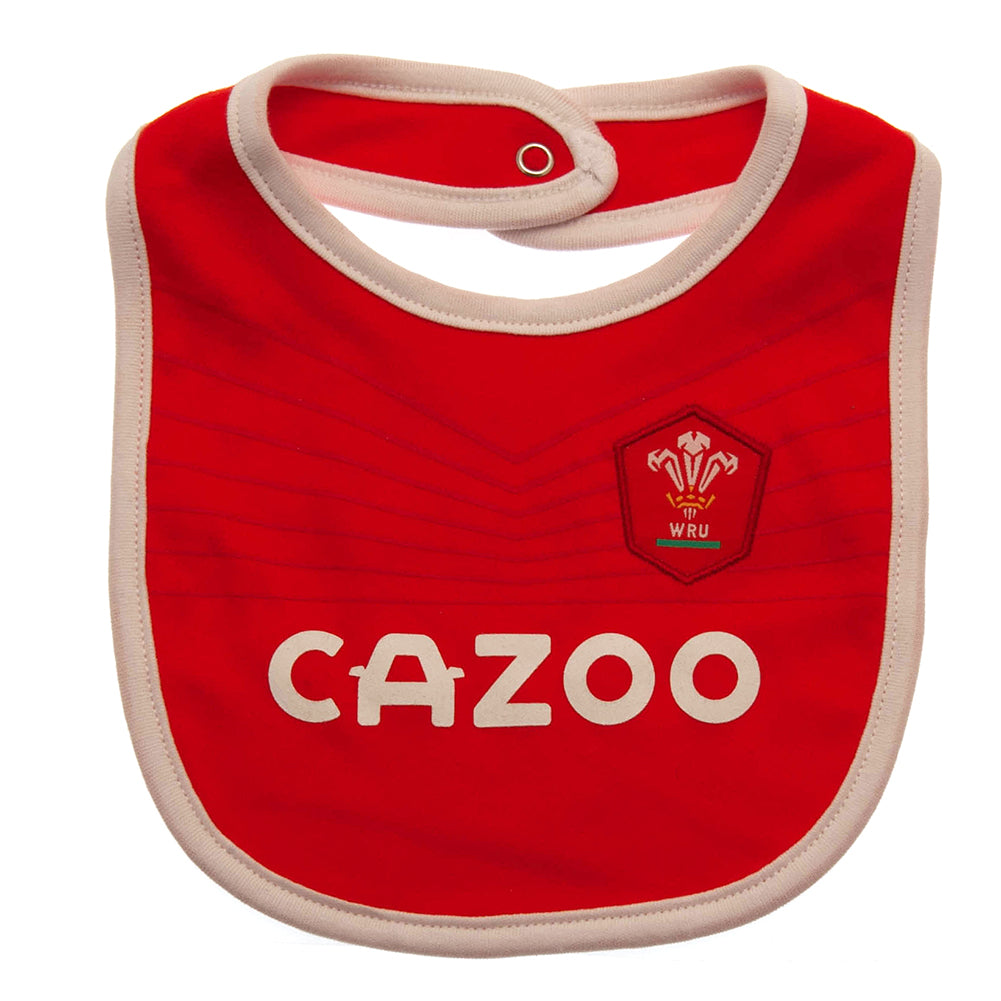 Wales RU 2 Pack Bibs PC: 2 Baby Clothing By Gift Moments