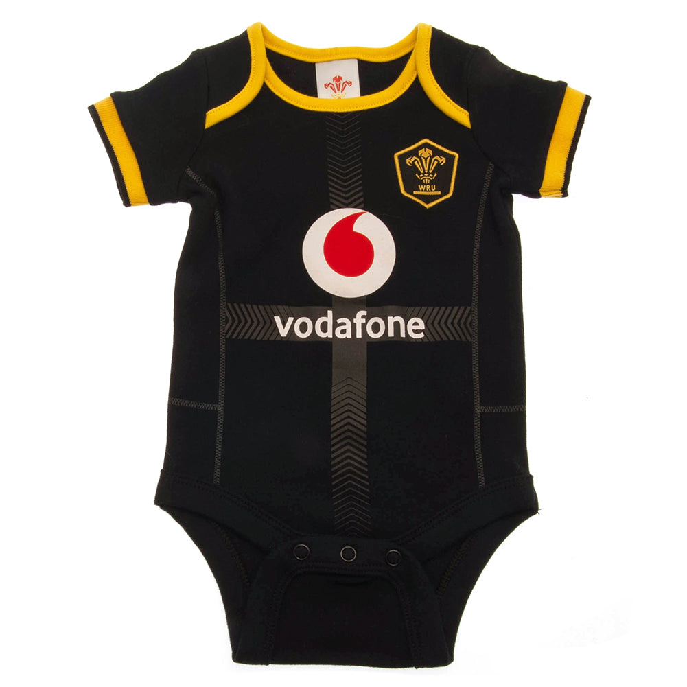 Wales RU Short Sleeve Bodysuit Twin Pack: 3 - Baby Clothing By Gift Moments